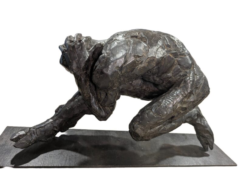 A figurative male bronze sculpture titled "Male Trans-figure Maquette XVI" equisitly done by artist- sculptor Dylan Lewis. This sculpture is available now from SculptureCollector.com offering fine and creative sculpture to the world.