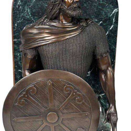 "The Norseman" a very rare bronze sculpture of a fierce viking warrior, by the noted Sculptor-Artist Robert Larum. Available nowpture is purchased in a secure and priva from SculptureCollector.com where unique and creative sculte manner globally.