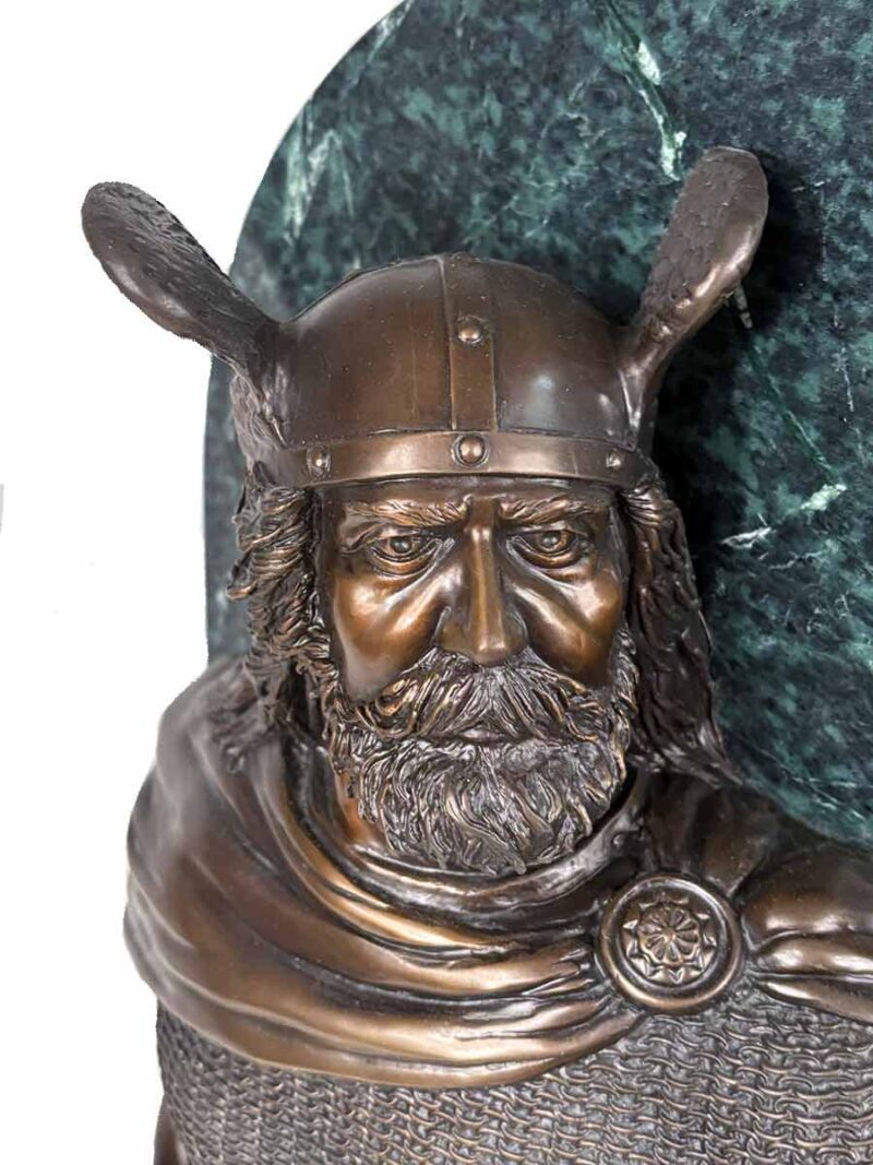 "The Norseman" a very rare bronze sculpture of a fierce viking warrior, by the noted Sculptor-Artist Robert Larum. Available nowpture is purchased in a secure and priva from SculptureCollector.com where unique and creative sculte manner globally.