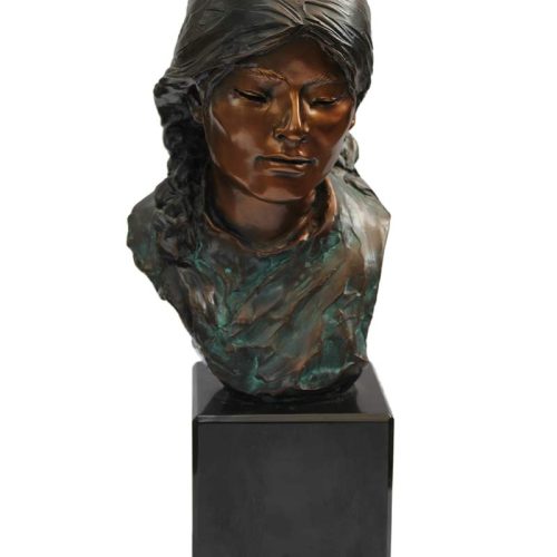 This wonderful Glenna Goodacre bronze titled "Cochiti Head Study" was purchased in 2001 and comes with a signed and notarized certificate of authentication. Available now from SculptureCollector.com, where unique sculptures are both purchased and sold securely and privately worldwide.