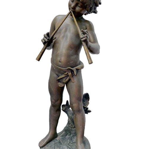 Noted French sculptor Auguste Moreau (ttb recreation) sculpture titled "Fascinateur" is available now from SculptureCollector.com where sculpture is purchased and sold worldwide in a secure and private manner.