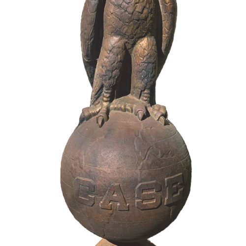 Abe The Eagle Statue: Original Cast Iron 1930s, Case Corporation This vintage original advertising statue is an iconic piece of American industrial advertising history, and is both highly coveted and extremely rare a true glimpse of American History