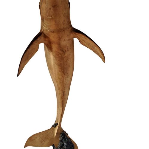 Beautifully crafted Bronze Dolphin sculpture by famous aquatic-marine sculptor-artist Wyland, titled “Friendly Dolphin Fountain“ Available now from SculptureCollector.com, where unique sculptures are both purchased and sold securely and privately worldwide.
