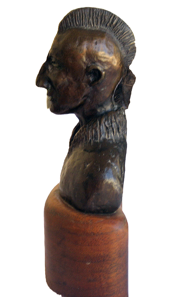 Limited edition bronze bust from Aug 14, 1978 titled "Scout" (ttb). Well defined facial features, a meaningful sculpture by the noted sculptor-artist "Jim McCartin". Available now on SculptureCollector.com, the premier platform for purchasing or reselling creative sculptures securely and privately.