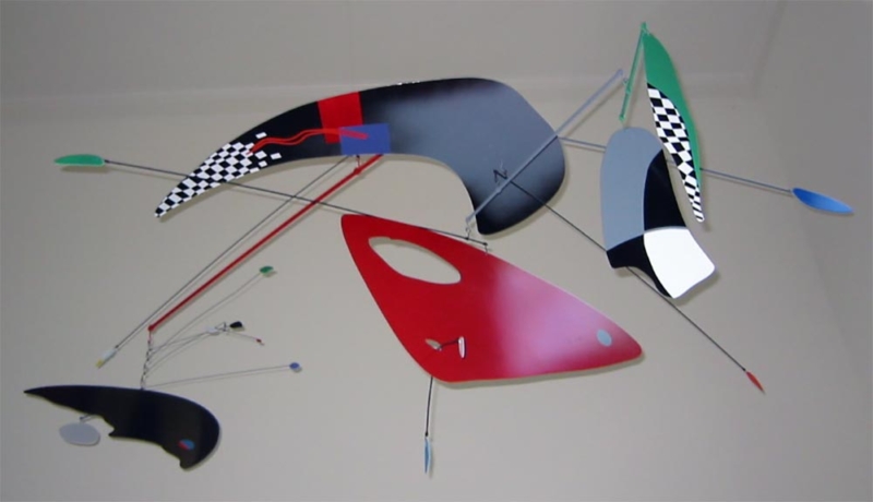 Celestial Drama Mobile Hanging sculpture titled Celestial Drama by Brad Howe